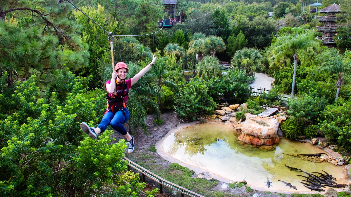 Zipline at Gatorland Orlando