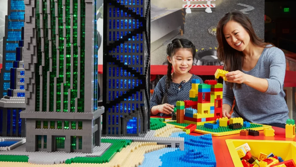 Mesas do terremoto na Legoland Melbourne