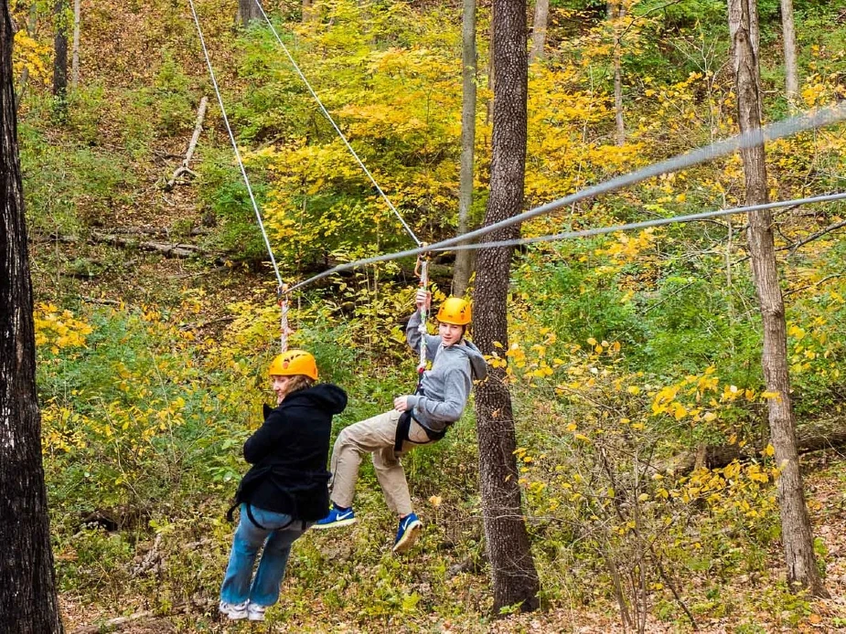 ziplining with your spouse