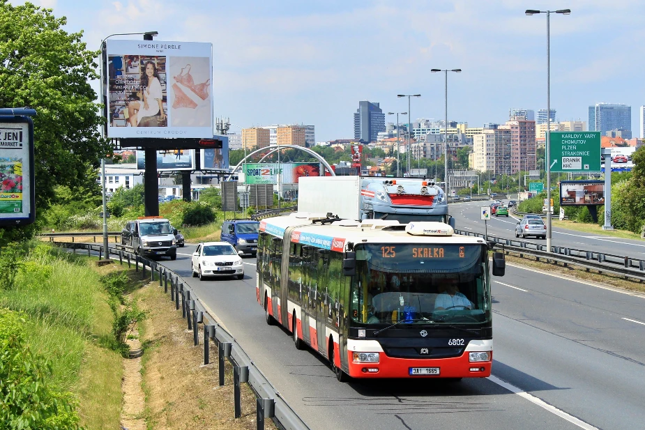 Žižkov TV Tower by bus