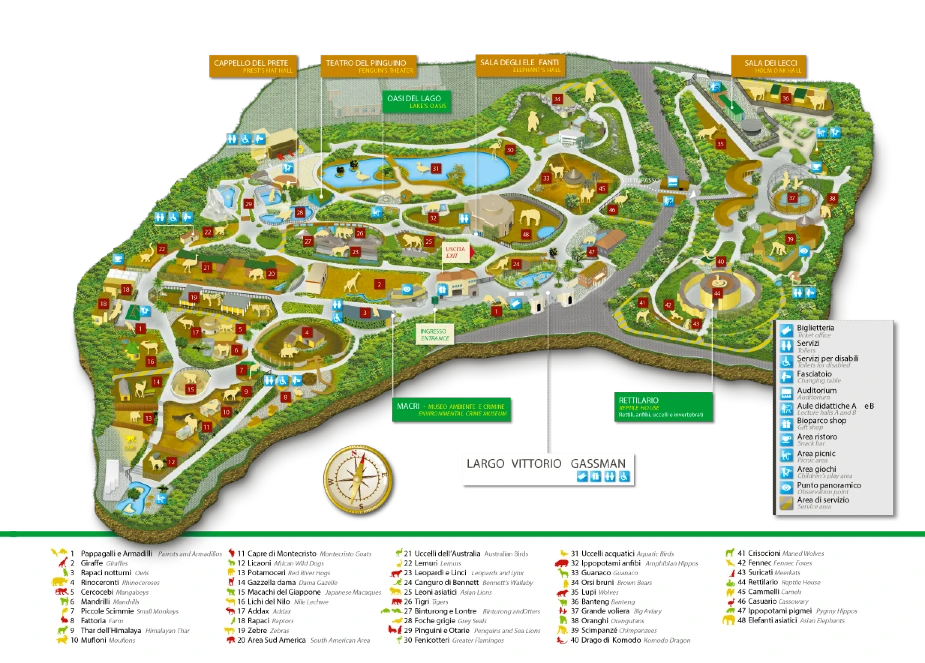 Map of Bioparco Roma