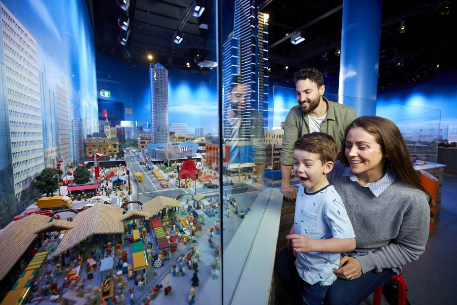 Kid watches Miniland at Legoland Tokyo