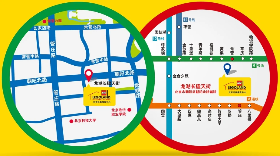 Location Map of Legoland Beijing