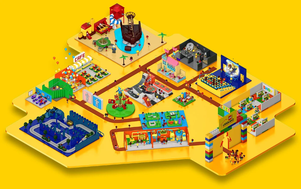 Map of Legoland Center Oberhausen