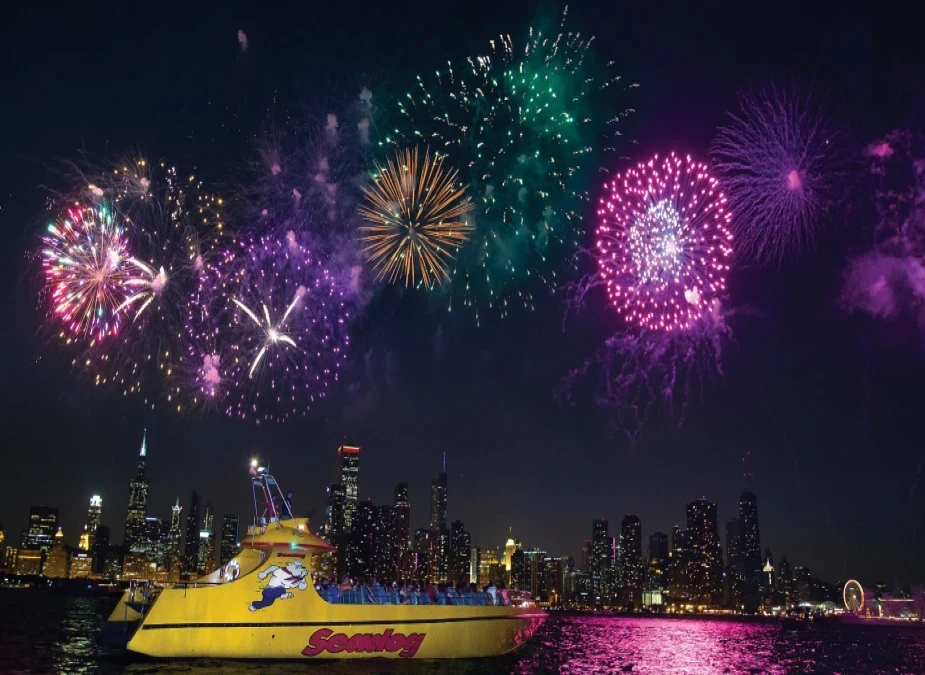 Seadog Speedboat Fireworks Cruise on Lake Michigan