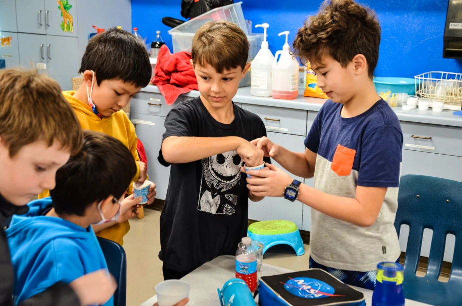 Kids enjoy the Science Fleet Center