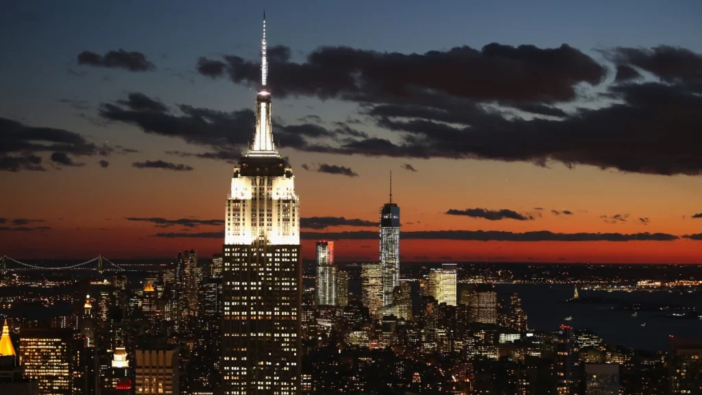 Empire State Building at night