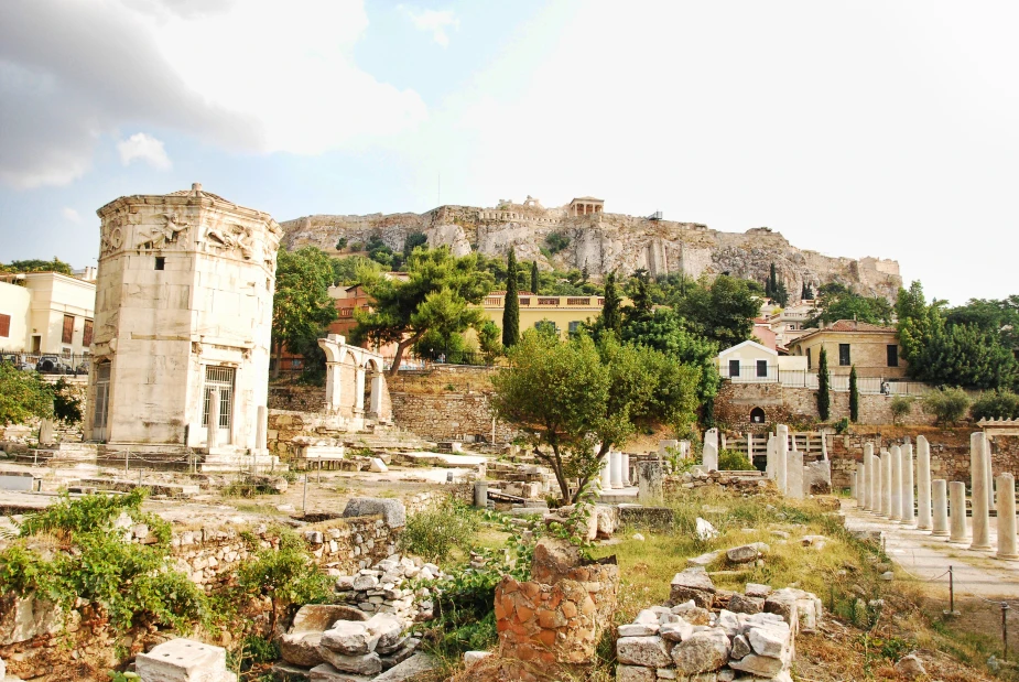 View of Ancient Agora in Athens