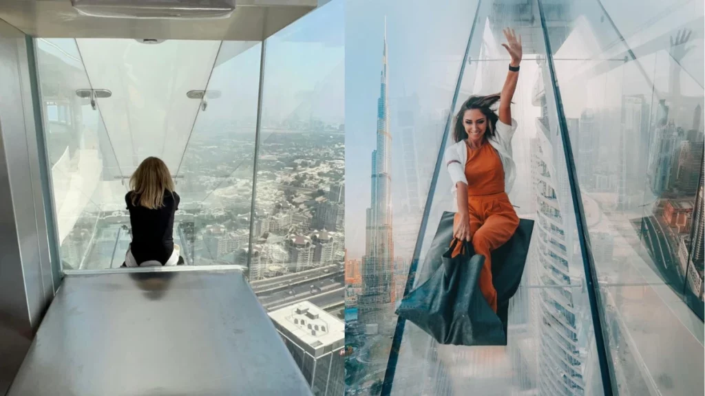 Dubai Sky View Glass Slide