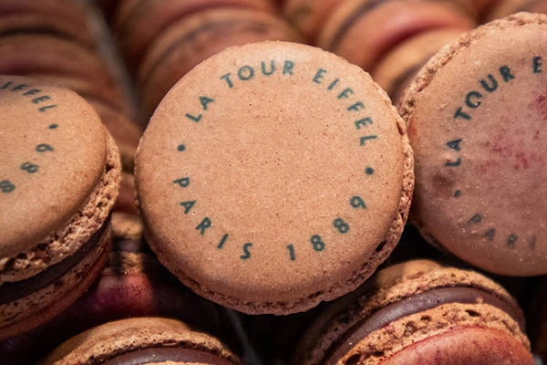 Eiffel Tower branded Macaron by Pierre Herme