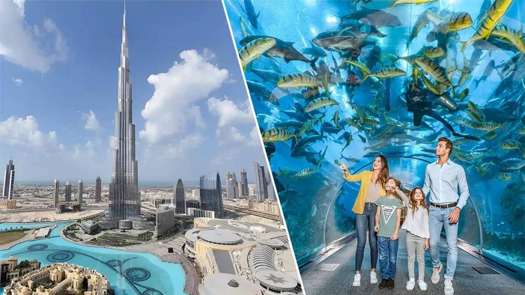 Burj Khalifa and Dubai Aquarium