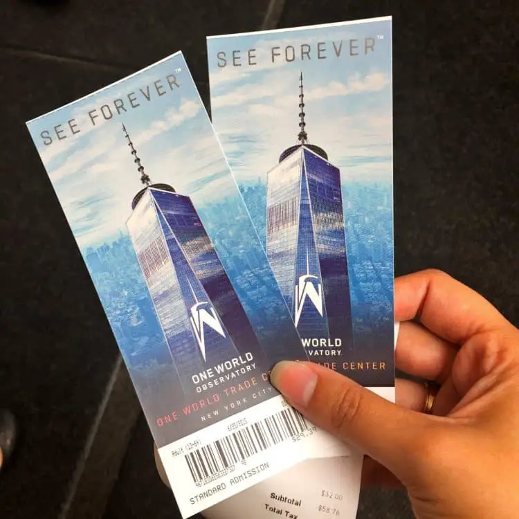 One World Observatory entry ticket