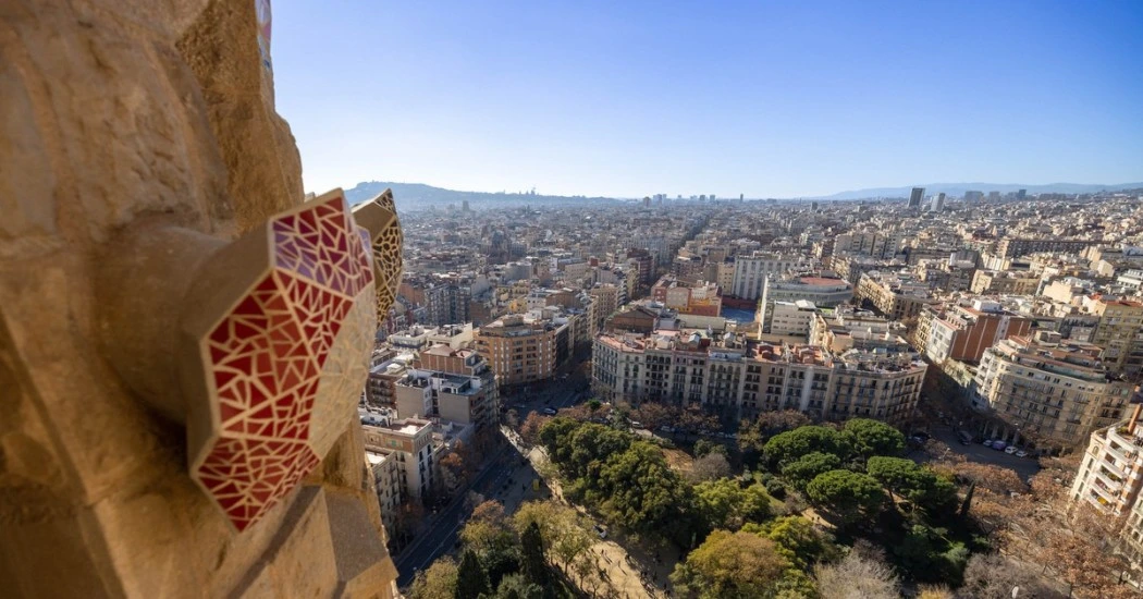 View from Sagrada Familia Passion Tower